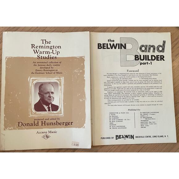 Trumpet Cornet Vintage Sheet Music Song Books x 6 Beginner/Easier Etudes Method - Picture 7 of 8